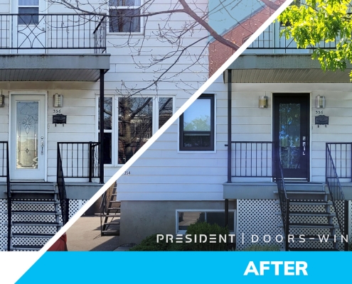 Doors and windows - before and after